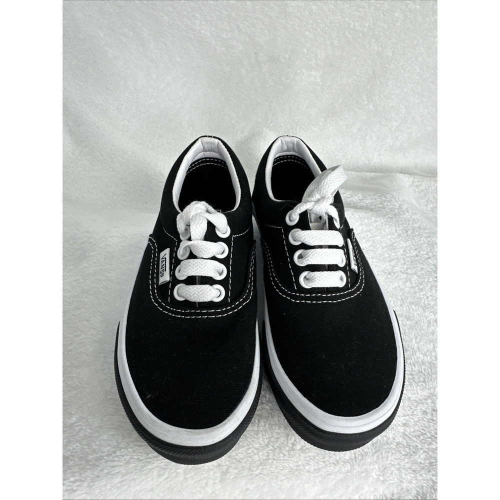 Vans Era Shoes Black & White Sneakers TODDLER Size 11